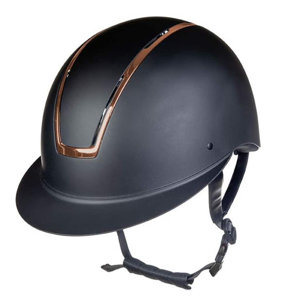 Ridhjälm Lady shield HKM svart rosguld