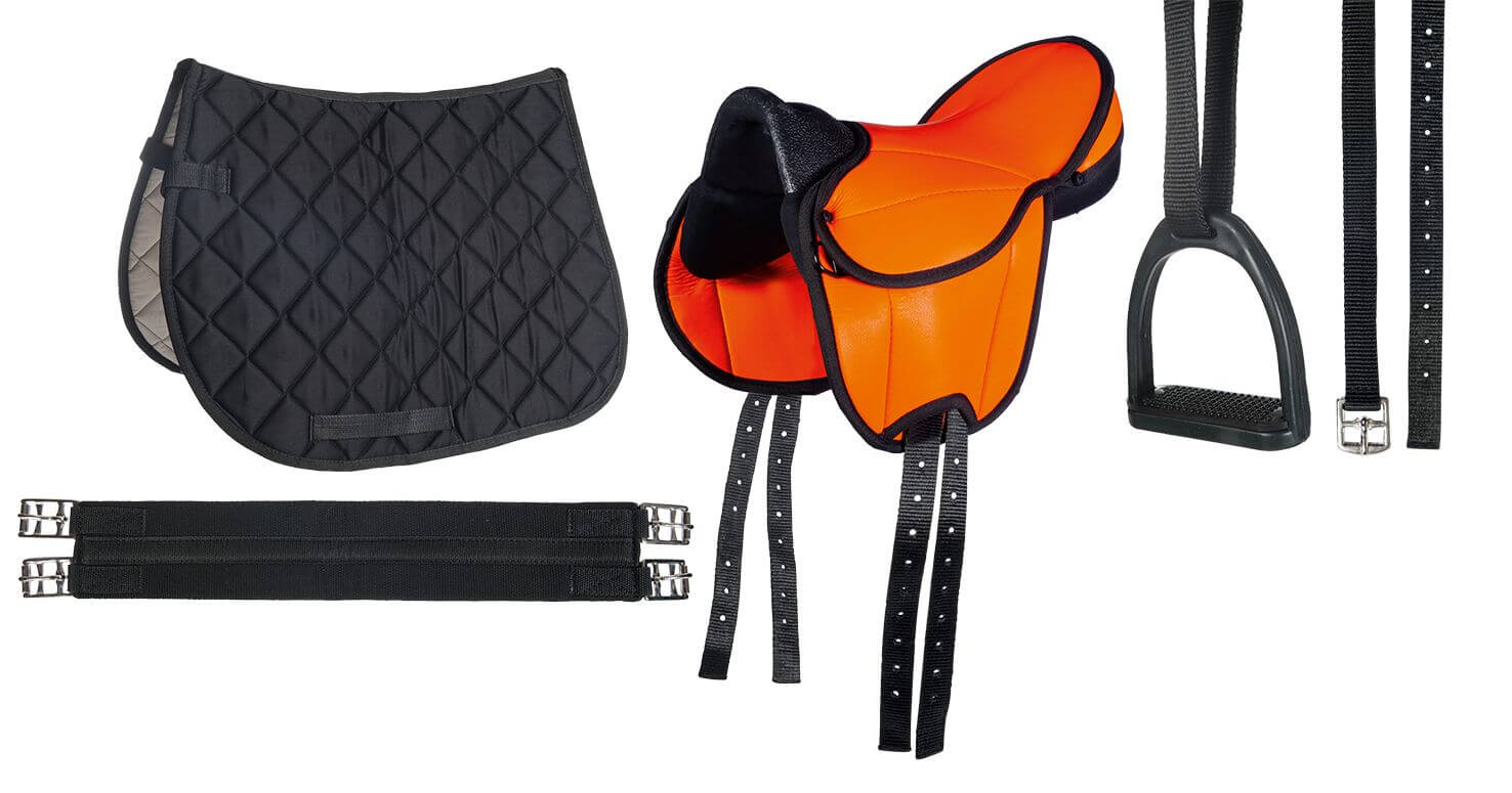 Sadelset ponny orange