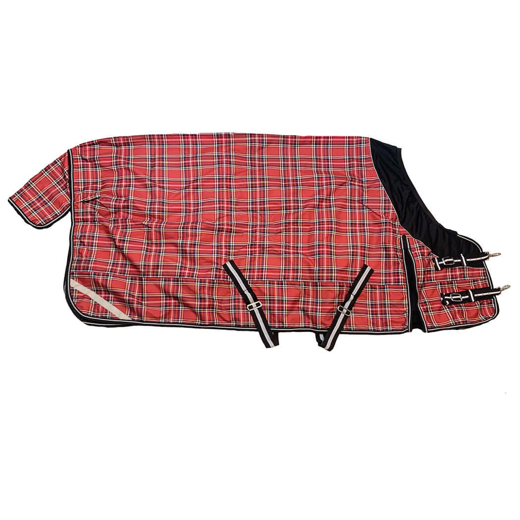 Regntäcke Freedom fleecefoder Röd Tartan - Bästa Passform säljs av Fåglasång