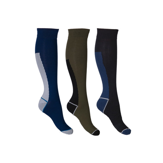 Ridstrumpor Mateo 3-pack oliv/mörkblå
