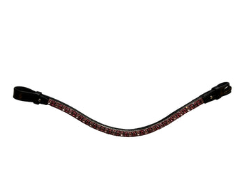 Pannband Rosa kristaller