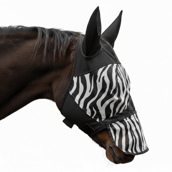 Flughuva zebra med avtagbar nosdel | Häst -  från  NOVA