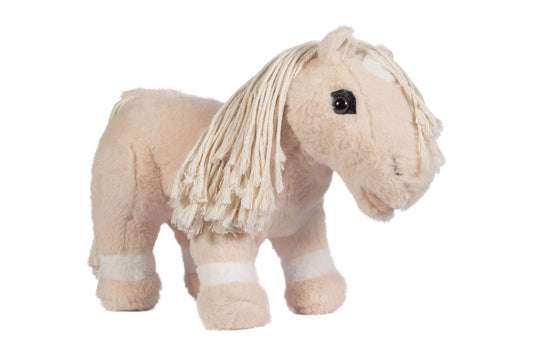 Cuddle Pony från HKM - Mjuk leksakshäst med flätbar man & tillbehör säljs av Fåglasång 