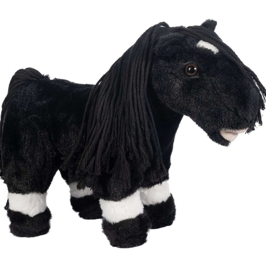 Cuddle Pony från HKM - Mjuk leksakshäst med flätbar man & tillbehör säljs av Fåglasång 