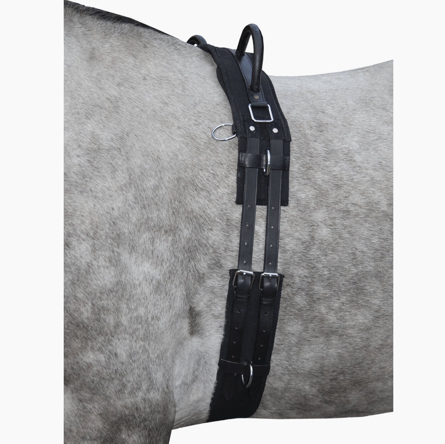 Longergjord med handtag i canvas och läder - HKM säljs av Fåglasång 