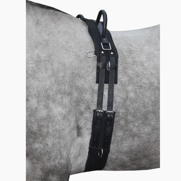 Longergjord med handtag i canvas och läder - HKM säljs av Fåglasång 