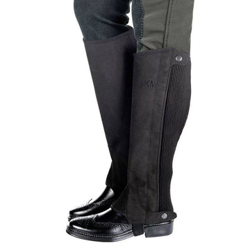 Shortchaps mikrofiber mockaimitation svart HKM