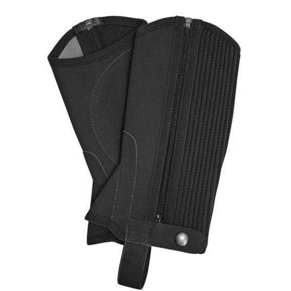 Shortchaps nubukimitation lång modell svart HKM