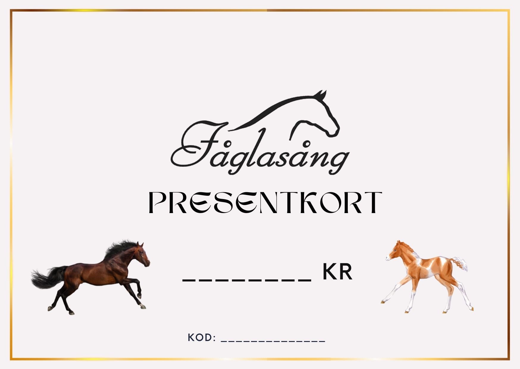 Presentkort Fåglasång - Perfekt Gåva till Hästälskare säljs av Fåglasång 