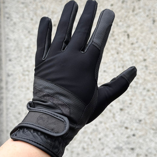 Ridhandske Black Spark Serino med touch | Nova -  från  NOVA