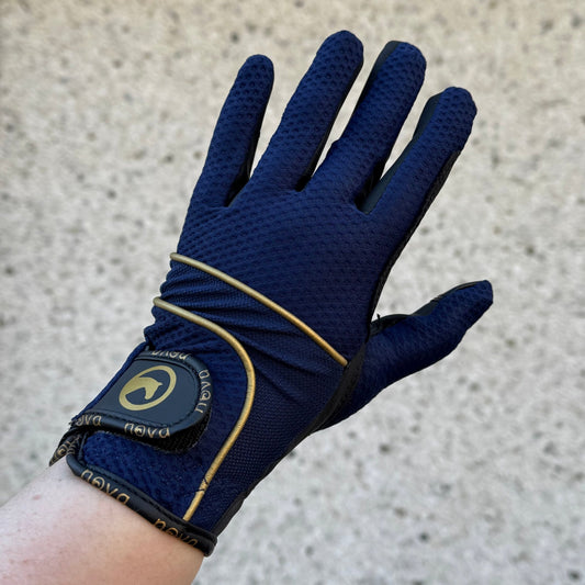 Ridhandske Mesh Golden Line touch - ventilation och stil -  från  NOVA