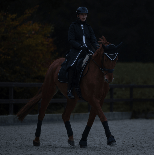 Värme Ridjacka lång model med powerbank från HKM -  från  HKM