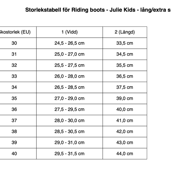 Ridstövlar Julie Kids | Fåglasång Hästsport på nätet säljs av Fåglasång 