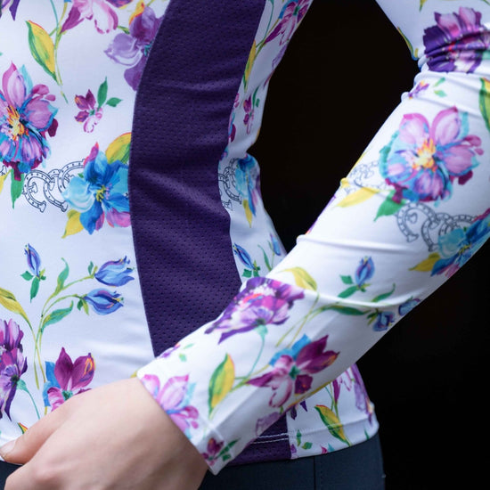 Ridtröja Flower från HKM -Långärmad och skön säljs av Fåglasång 
