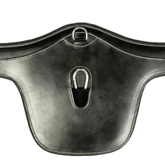 Sadelgjord med magplatta HKM - brun/svart 110-150 cm säljs av Fåglasång 