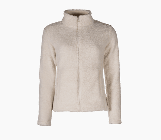 Fleecejacka HKM Creme – Varm och mjuk ridjacka -  från  Fåglasång 